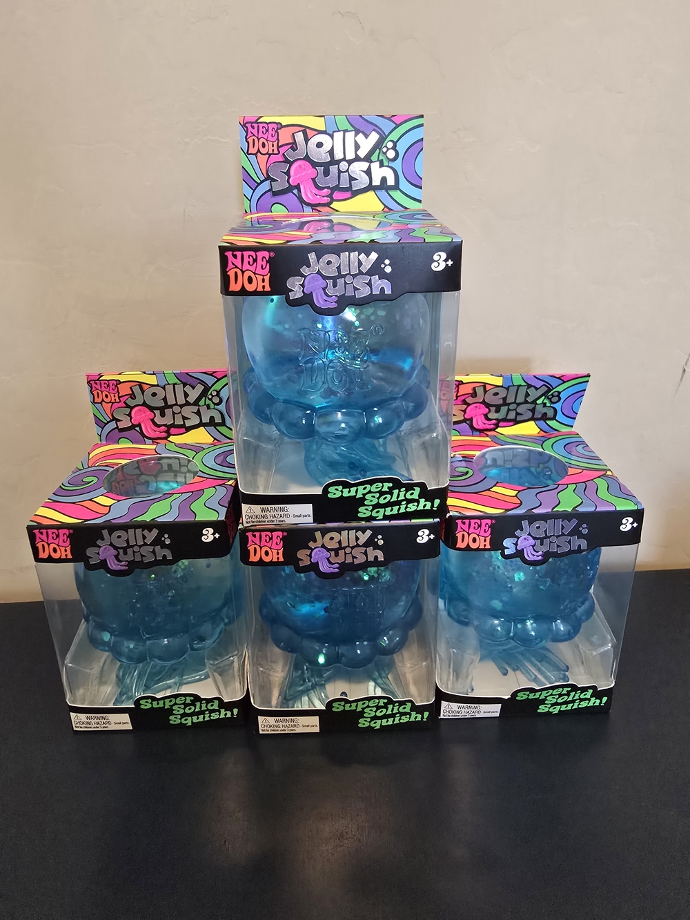 Authentic NeeDoh Jelly Squish Blue Super Solid Squish -Blue - LISTING Is For ONE